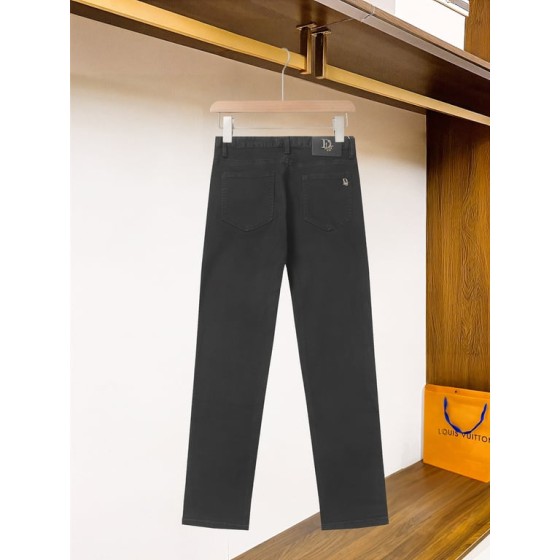 Dior Black Straight-Leg Denim Jeans with Metal Logo Detail